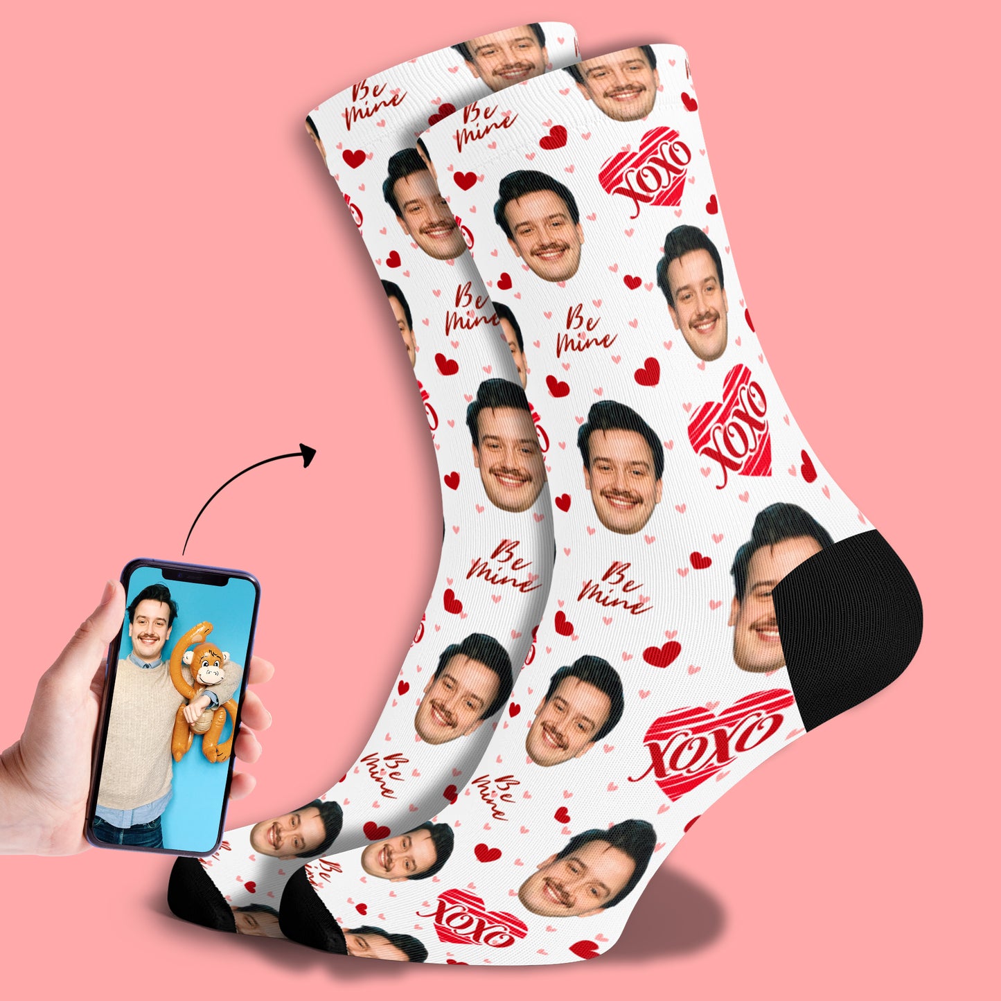 Boyfriend Face Socks