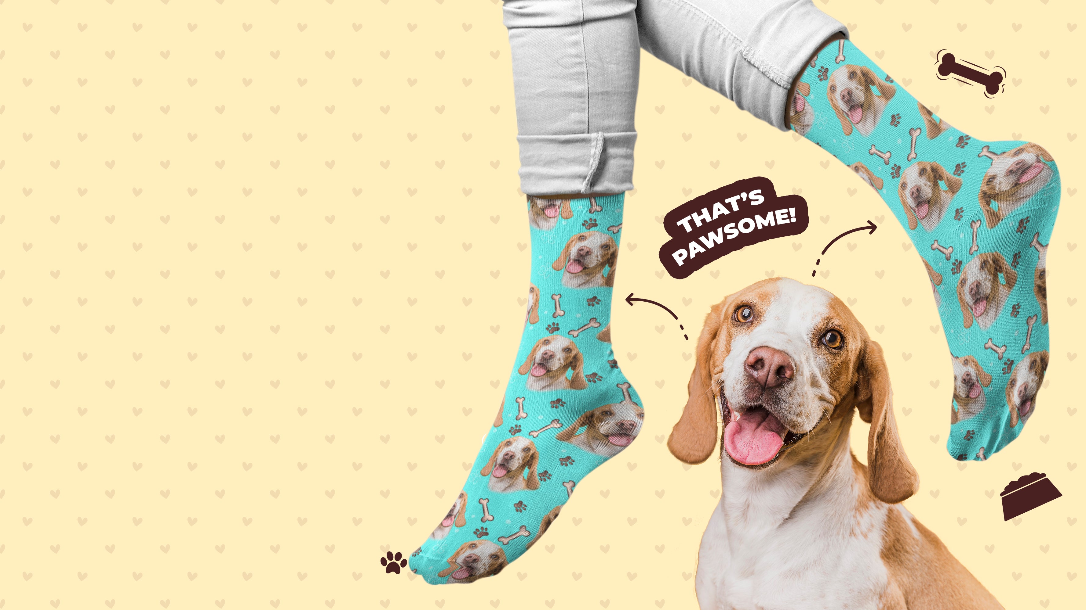 Get your pets face on socks best sale