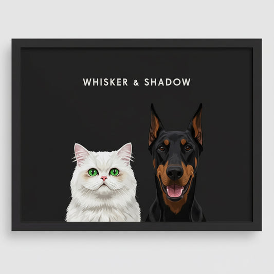Modern Pet Portrait | Upto 3 Pets