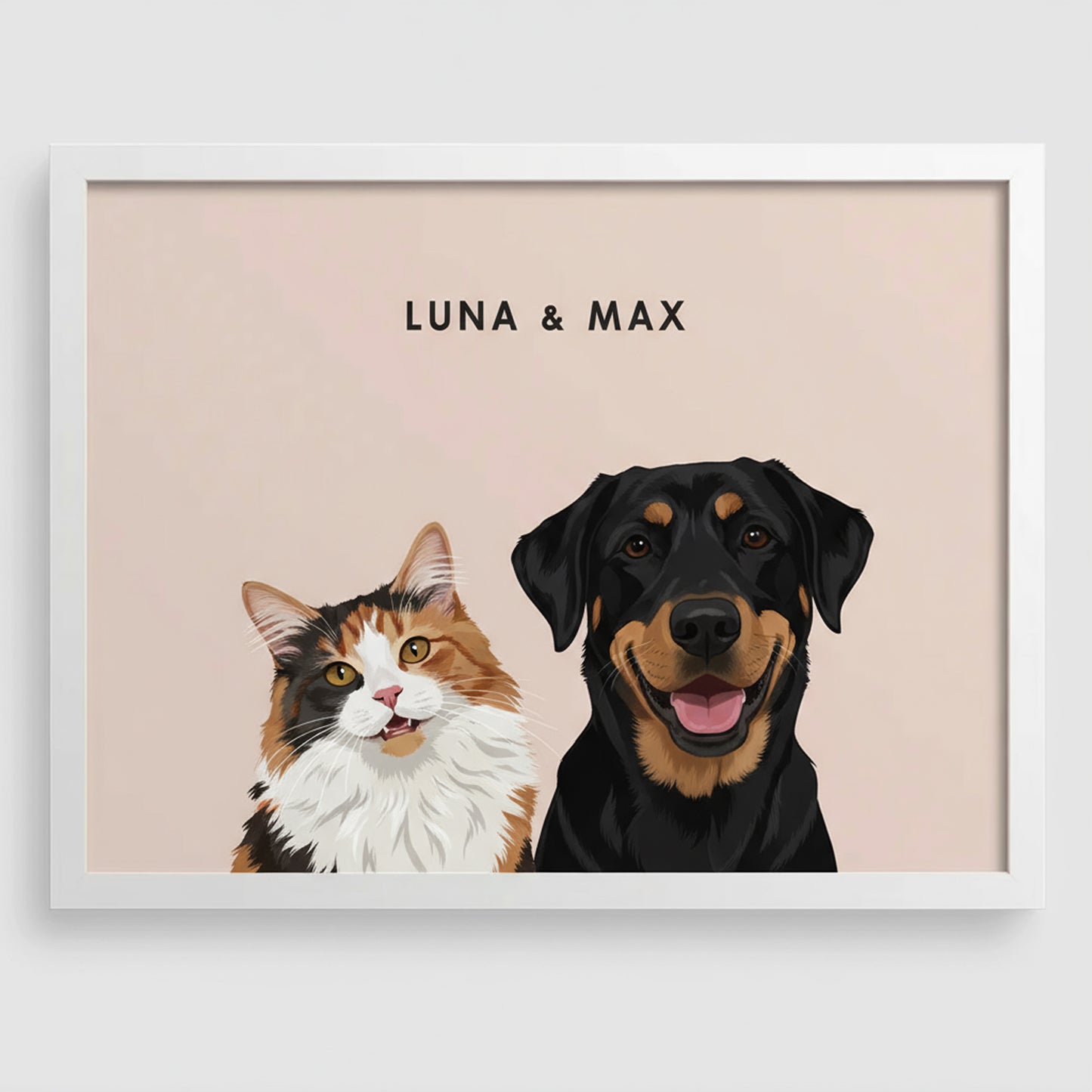 Modern Pet Portrait | Upto 3 Pets