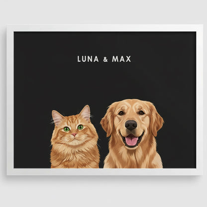 Modern Pet Portrait | Upto 3 Pets