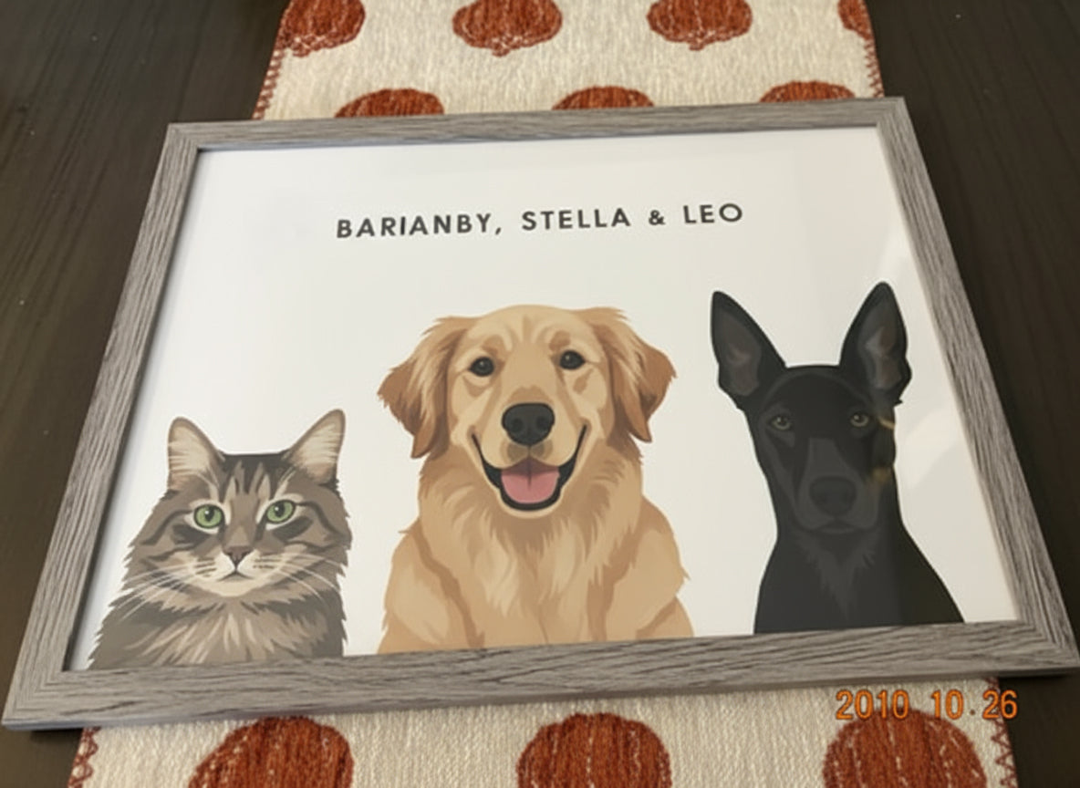 Custom Pet Portrait | Exact-Match Vector Art