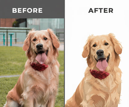 Custom Pet Portrait | Exact-Match Vector Art