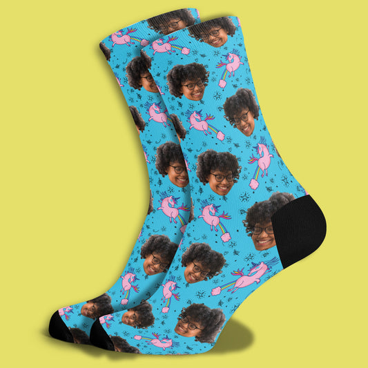 Unicorn Face Socks