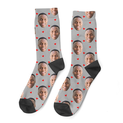 Heart Face Socks