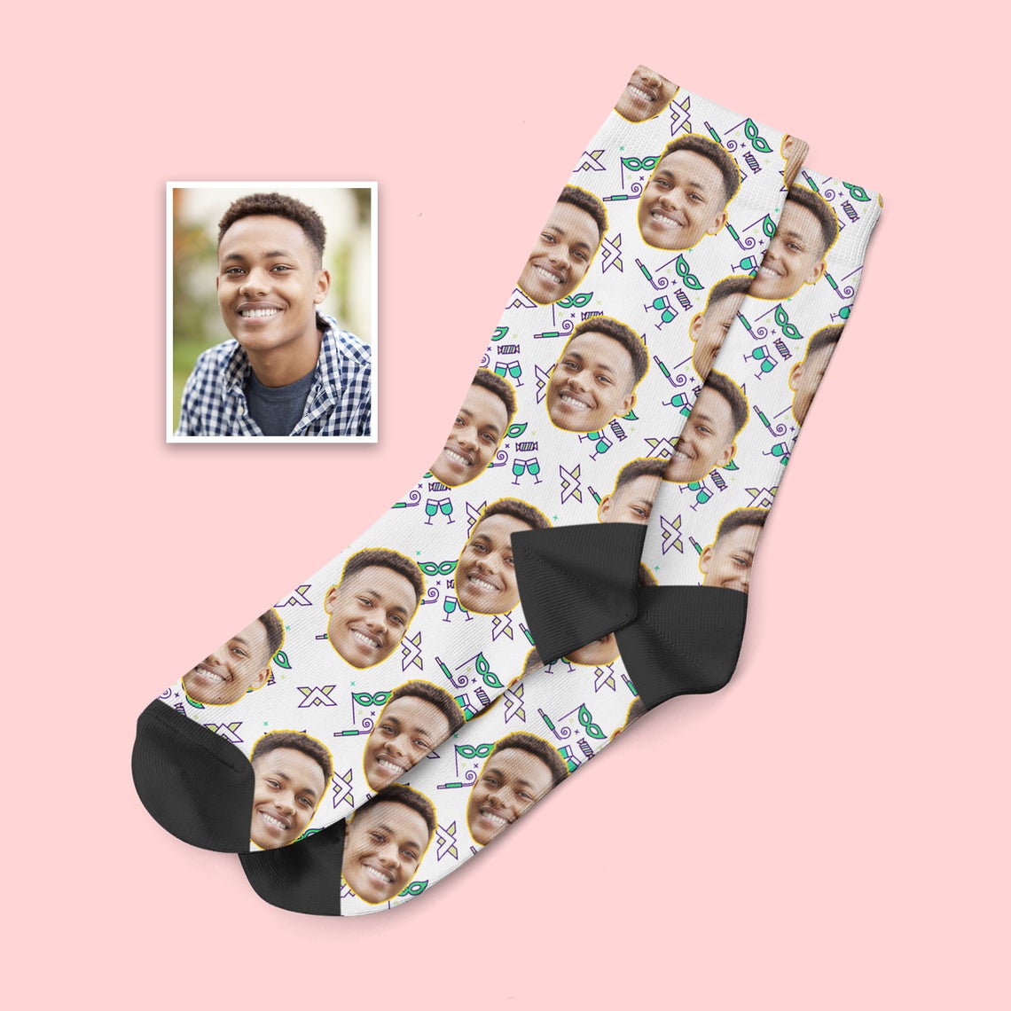 Unique Birthday Gift - Custom Face Socks