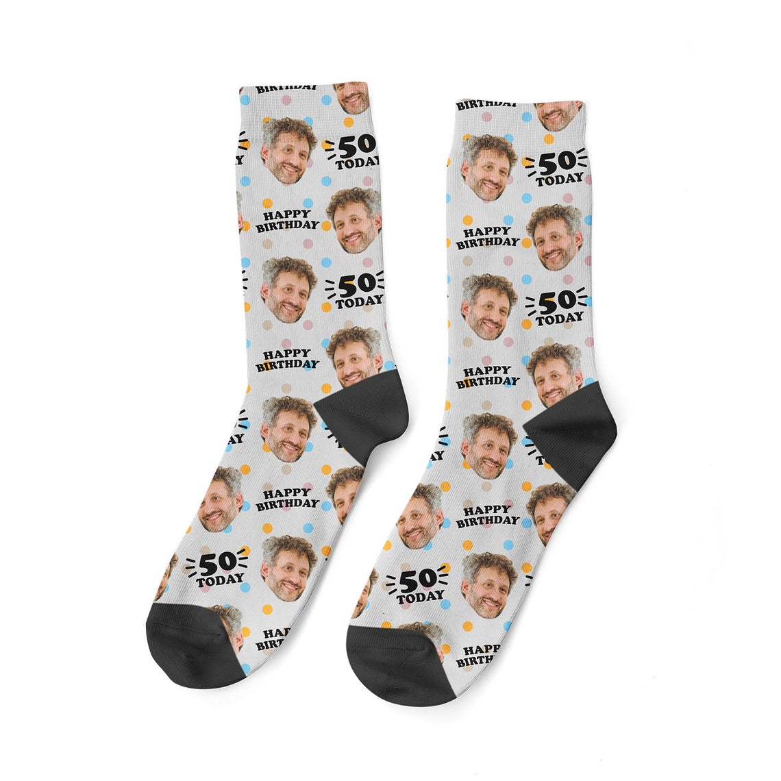 Personalized Birthday Socks with Faces