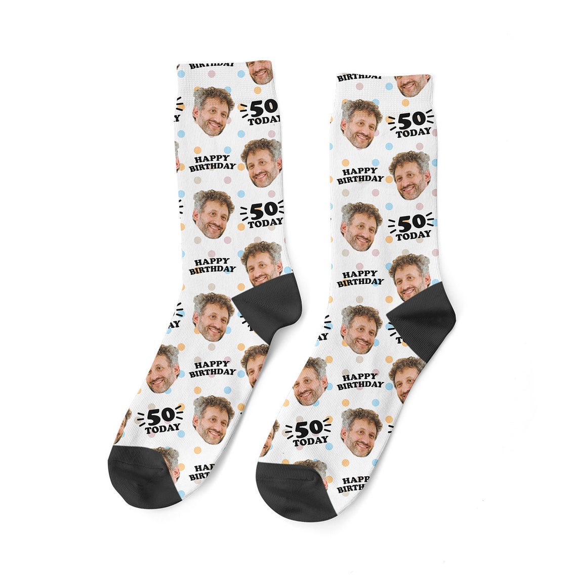 Personalized Birthday Socks with Faces