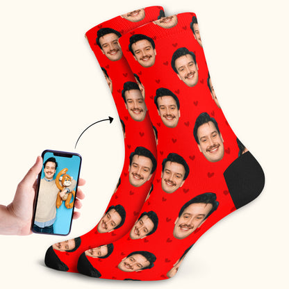 Heart Face Socks