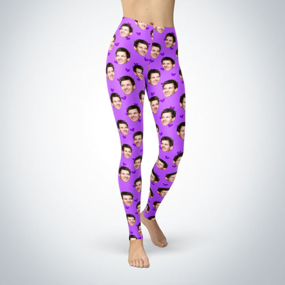 Brugerdefinerede leggings med ansigt